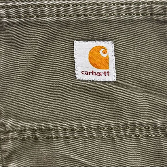 Carhartt Men's Carpenter Pants 40x30 (41x29) Green B324 ARG Twill Workwear - Picture 15 of 15